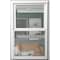 Ritescreen 21 in W x 44 in H Double-Hung Window Screen, DH3, BetterVue Mesh, White DH3-C01-MSBV-L00-H44-W21 - alternate 7